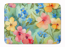Load image into Gallery viewer, Alaska Forget-me-nots in Watercolor Memory Foam Kitchen Mat