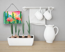Load image into Gallery viewer, Arizona Saguaro Cactus Blossom in Watercolor Wall or Door Hanging Prints