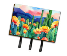 Load image into Gallery viewer, Arizona Saguaro Cactus Blossom in Watercolor Leash or Key Holder