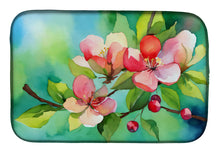Load image into Gallery viewer, Arkansas Apple Blossom in Watercolor Dish Drying Mat