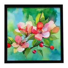 Load image into Gallery viewer, Arkansas Apple Blossom in Watercolor Framed Metal Print