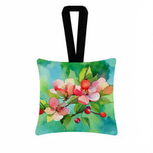 Load image into Gallery viewer, Arkansas Apple Blossom in Watercolor Hanging Square Fabric Ornament 3.5 × 3.5