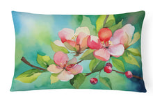 Load image into Gallery viewer, Arkansas Apple Blossom in Watercolor Fabric Decorative Pillow