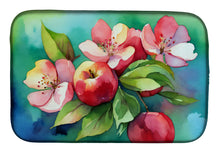 Load image into Gallery viewer, Arkansas Apple Blossom in Watercolor Dish Drying Mat