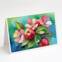 Load image into Gallery viewer, Arkansas Apple Blossom in Watercolor Greeting Cards -  Blank Note Cards – 8-Pack of Artist-Designed Cards with Envelopes