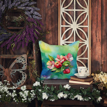 Load image into Gallery viewer, Arkansas Apple Blossom in Watercolor Throw Pillow