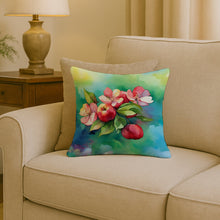 Load image into Gallery viewer, Arkansas Apple Blossom in Watercolor Throw Pillow
