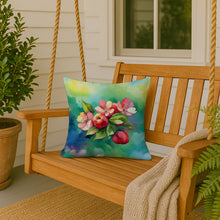 Load image into Gallery viewer, Arkansas Apple Blossom in Watercolor Throw Pillow