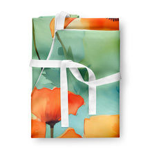 Load image into Gallery viewer, California California Poppies in Watercolor Apron – Artist-Designed Kitchen, BBQ &amp; Craft Apron