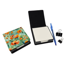 Load image into Gallery viewer, California California Poppies in Watercolor PU Leather Note Paper Holder