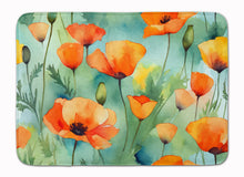 Load image into Gallery viewer, California California Poppies in Watercolor Memory Foam Kitchen Mat
