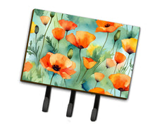 Load image into Gallery viewer, California California Poppies in Watercolor Leash or Key Holder