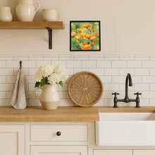 Load image into Gallery viewer, California California Poppies in Watercolor Framed Metal Print