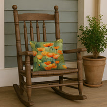 Load image into Gallery viewer, California California Poppies in Watercolor Throw Pillow
