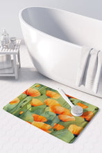 Load image into Gallery viewer, California California Poppies in Watercolor Memory Foam Kitchen Mat