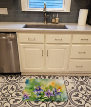 Load image into Gallery viewer, Colorado Rocky Mountain Columbine in Watercolor Memory Foam Kitchen Mat