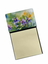 Load image into Gallery viewer, Colorado Rocky Mountain Columbine in Watercolor Sticky Note Holder- Refiilable Desk Accessory Note Pad