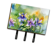 Load image into Gallery viewer, Colorado Rocky Mountain Columbine in Watercolor Leash or Key Holder
