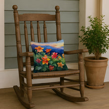 Load image into Gallery viewer, Colorado Rocky Mountain Columbine in Watercolor Throw Pillow