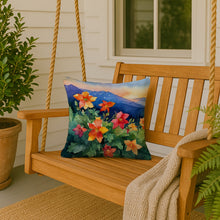 Load image into Gallery viewer, Colorado Rocky Mountain Columbine in Watercolor Throw Pillow