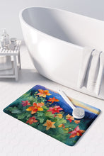 Load image into Gallery viewer, Colorado Rocky Mountain Columbine in Watercolor Memory Foam Kitchen Mat