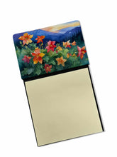 Load image into Gallery viewer, Colorado Rocky Mountain Columbine in Watercolor Sticky Note Holder- Refiilable Desk Accessory Note Pad