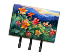 Load image into Gallery viewer, Colorado Rocky Mountain Columbine in Watercolor Leash or Key Holder