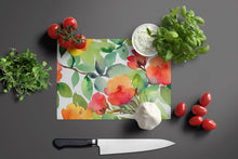 Load image into Gallery viewer, Connecticut Mountain Laurels in Watercolor Glass Cutting Boards – Durable, Decorative Kitchen Art Large