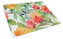 Load image into Gallery viewer, Connecticut Mountain Laurels in Watercolor Glass Cutting Boards – Durable, Decorative Kitchen Art Large
