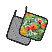 Load image into Gallery viewer, Connecticut Mountain Laurels in Watercolor Pair of Pot Holders