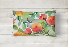 Load image into Gallery viewer, Connecticut Mountain Laurels in Watercolor Fabric Decorative Pillow