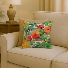 Load image into Gallery viewer, Connecticut Mountain Laurels in Watercolor Throw Pillow