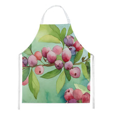 Load image into Gallery viewer, Connecticut Mountain Laurels in Watercolor Apron – Artist-Designed Kitchen, BBQ &amp; Craft Apron