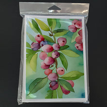 Load image into Gallery viewer, Connecticut Mountain Laurels in Watercolor Greeting Cards -  Blank Note Cards – 8-Pack of Artist-Designed Cards with Envelopes
