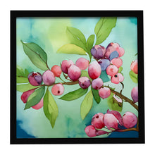 Load image into Gallery viewer, Connecticut Mountain Laurels in Watercolor Framed Metal Print