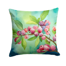 Load image into Gallery viewer, Connecticut Mountain Laurels in Watercolor Throw Pillow