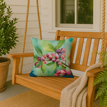 Load image into Gallery viewer, Connecticut Mountain Laurels in Watercolor Throw Pillow