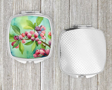 Load image into Gallery viewer, Connecticut Mountain Laurels in Watercolor Compact Mirror
