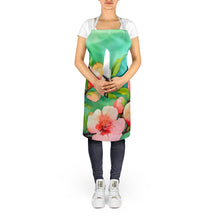 Load image into Gallery viewer, Delaware Peach Blossom in Watercolor Apron – Artist-Designed Kitchen, BBQ &amp; Craft Apron