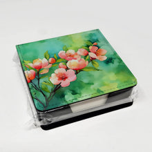 Load image into Gallery viewer, Delaware Peach Blossom in Watercolor PU Leather Note Paper Holder