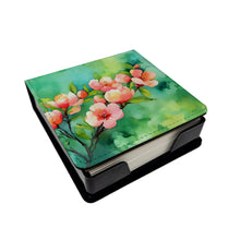 Load image into Gallery viewer, Delaware Peach Blossom in Watercolor PU Leather Note Paper Holder