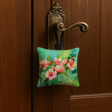 Load image into Gallery viewer, Delaware Peach Blossom in Watercolor Hanging Square Fabric Ornament 3.5 × 3.5