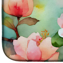 Load image into Gallery viewer, Delaware Peach Blossom in Watercolor Dish Drying Mat