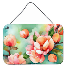 Load image into Gallery viewer, Delaware Peach Blossom in Watercolor Wall or Door Hanging Prints
