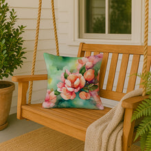 Load image into Gallery viewer, Delaware Peach Blossom in Watercolor Throw Pillow