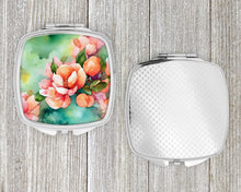 Load image into Gallery viewer, Delaware Peach Blossom in Watercolor Compact Mirror