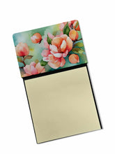 Load image into Gallery viewer, Delaware Peach Blossom in Watercolor Sticky Note Holder- Refiilable Desk Accessory Note Pad