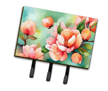 Load image into Gallery viewer, Delaware Peach Blossom in Watercolor Leash or Key Holder