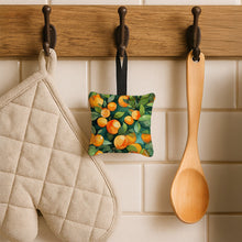 Load image into Gallery viewer, Florida Orange Blossom in Watercolor Hanging Square Fabric Ornament 3.5 × 3.5