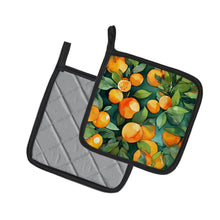 Load image into Gallery viewer, Florida Orange Blossom in Watercolor Pair of Pot Holders